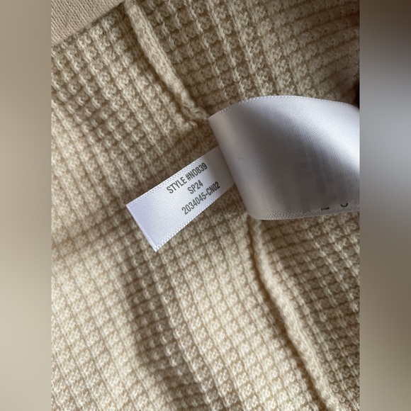 Madewell Men Ivory Johnny Collar Short Sleeve Sweater Polo Size Medium - Picture 13 of 15